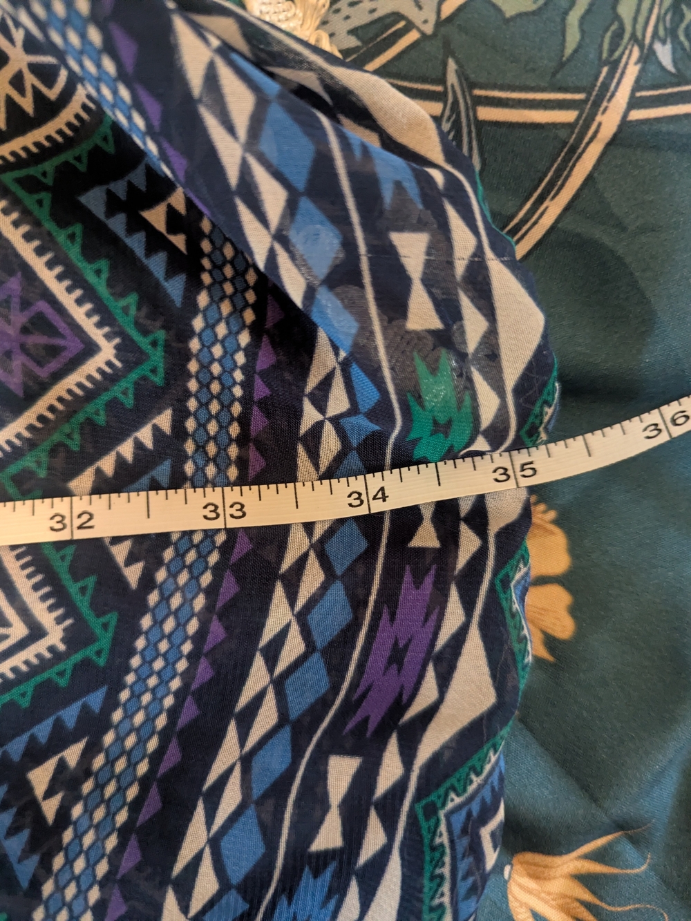 Aztec-Patterned Open Kimono - Picture 6 of 6